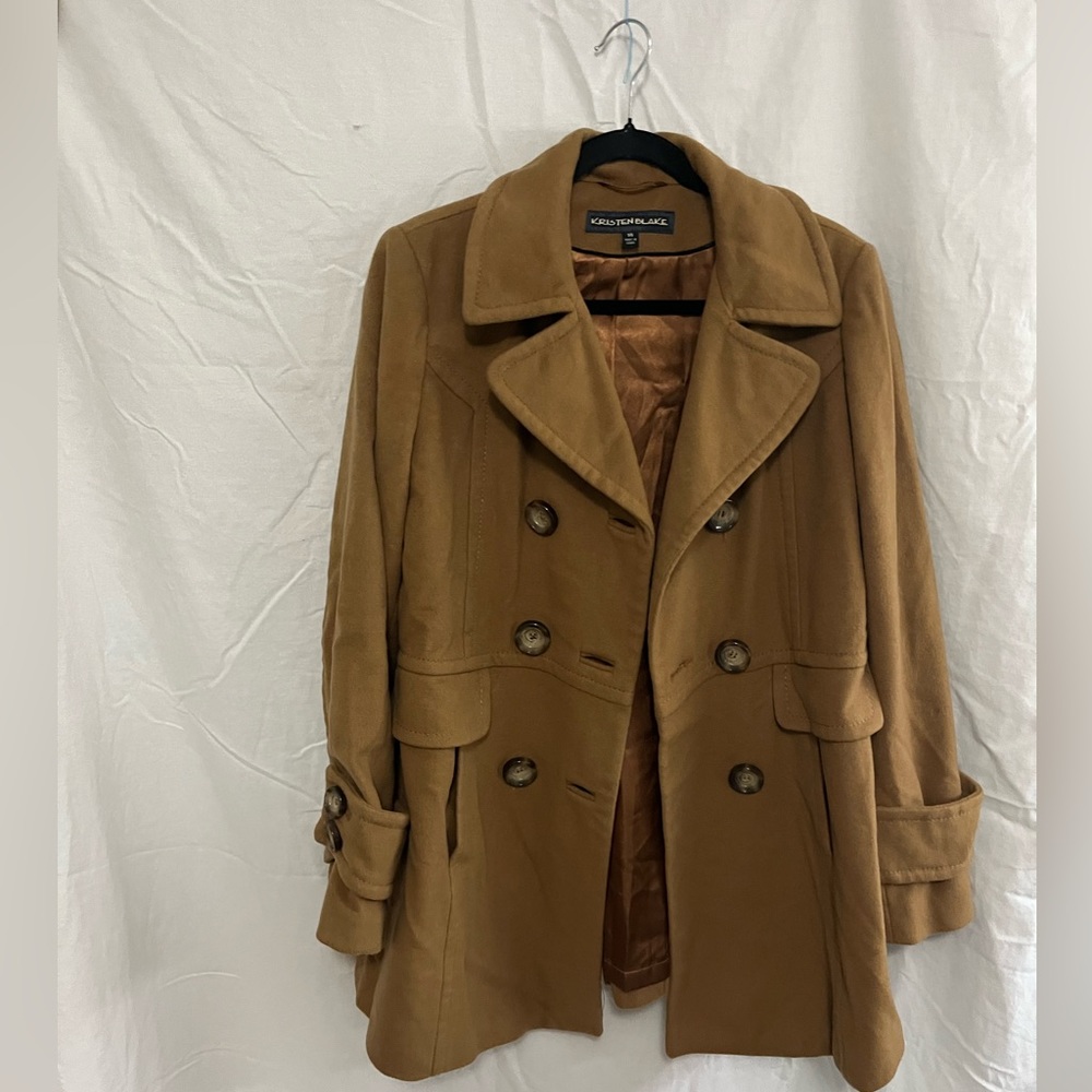Kristen Blake Pea Coat in Camel